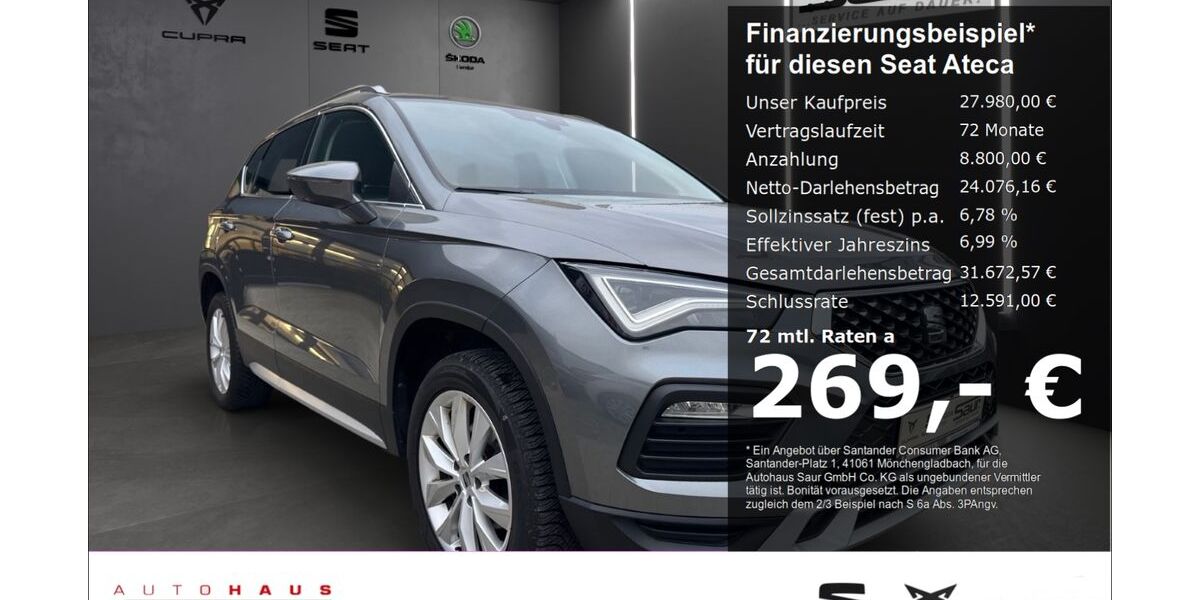 Seat Ateca 48.380 km 26.890 &euro; Ulm 89077