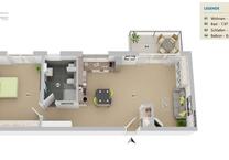 Moderne 2-Zimmer-Wohnung mit Balkon – gut geschnitten & sonnig im 1. Obergeschoss