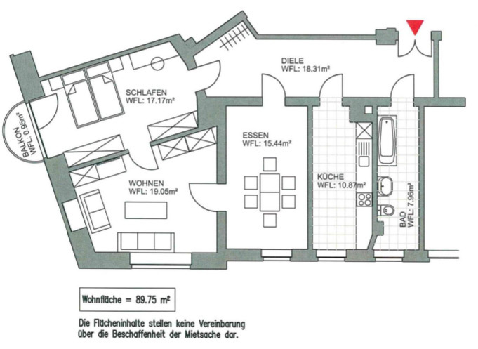NEUSTADT + 3 RAUM MIETWOHNUNG + ZENTRUMSNAH + AB MAI 2026 - Etagenwohnung Leipzig Neustadt-Neuschönefeld | Angebot:26067644