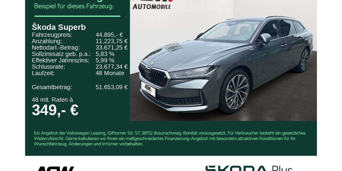 Skoda Superb 17.500 km 44.895 &euro; Bad Rappenau 74906