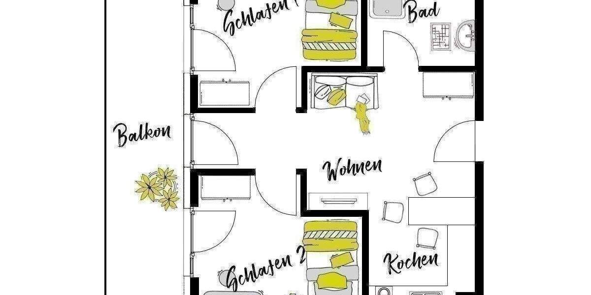 Zimmer Schwäbisch Gmünd Unterbettringen - 2 Zimmer, 37 m&sup2;, 690&euro; | Angebot:25983217