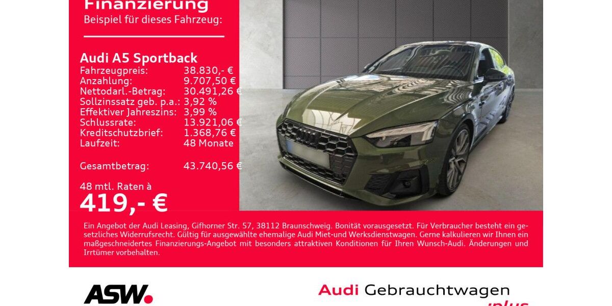 Audi A5 67.300 km 38.830 &euro; Heilbronn 74074