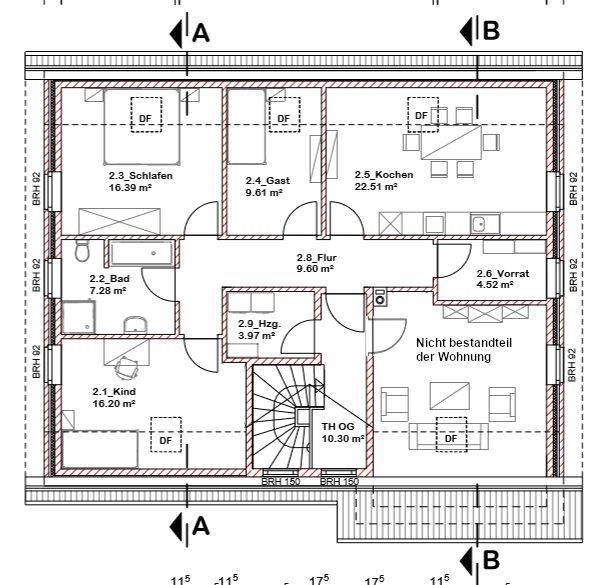 Etagenwohnung Rhauderfehn - 3 Zimmer, 80 m&sup2;, 915&euro; | Angebot:26088497