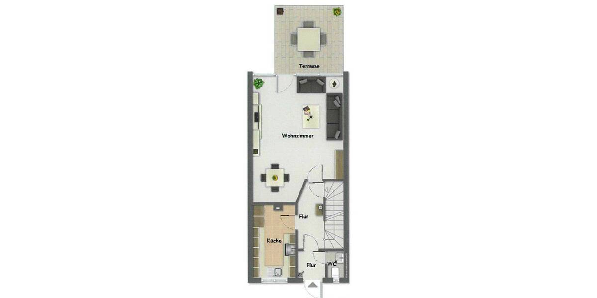 Reihenmittelhaus Frankfurt Eschersheim - 5 Zimmer, 113 m&sup2;, 475.000&euro; | Angebot:26834105