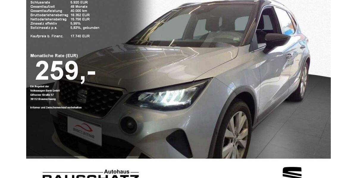 Seat Arona 50.050 km 17.740 &euro; Sigmaringen 72488