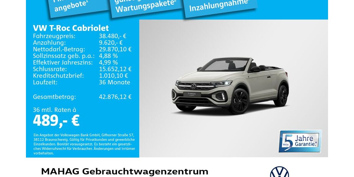 VW T-Roc 3.997 km 38.480 &euro; München 80935