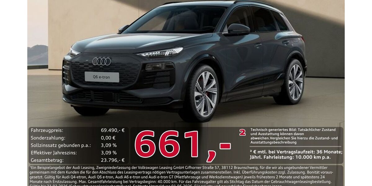 Audi Q6 e-tron 13.992 km 68.490 &euro; Ingolstadt 85057