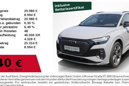 Audi Q4 e-tron 9.000 km 29.480 &euro; Nürnberg 90411