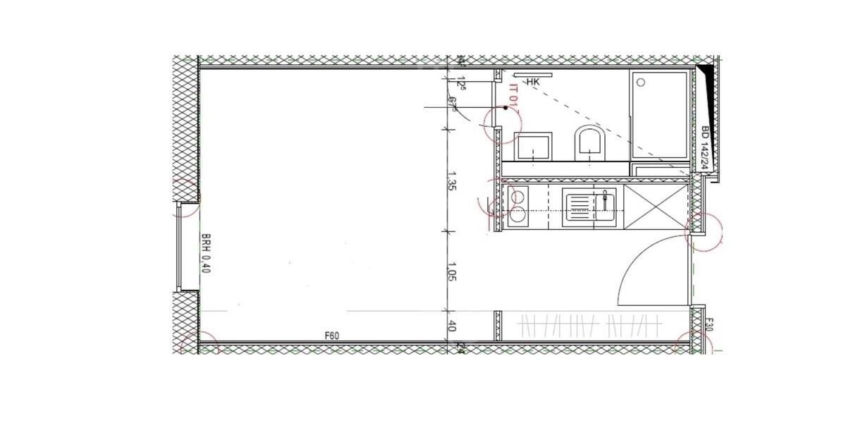Etagenwohnung Greifswald - 1 Zimmer, 23 m&sup2;, 495&euro; | Angebot:26676084
