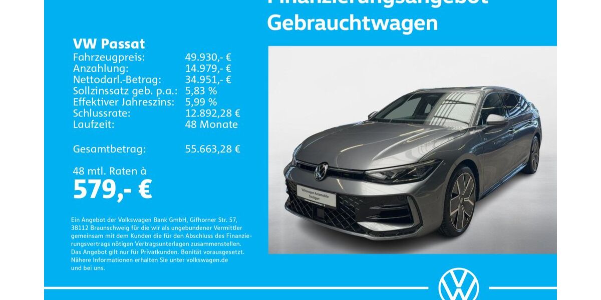 VW Passat Variant 1.505 km 49.930 &euro; Stuttgart-Feuerbach 70469