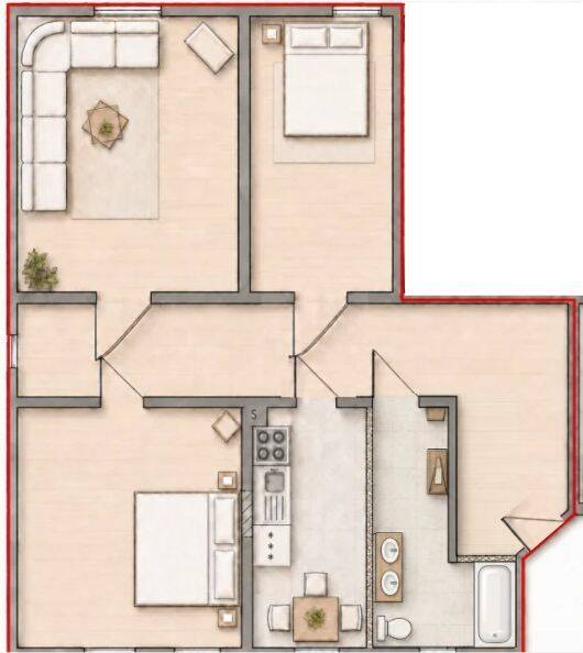 Etagenwohnung Bad Langensalza Ufhoven - 3 Zimmer, 84 m&sup2;, 630&euro; | Angebot:26758850