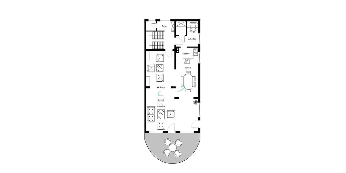 Doppelhaushälfte mit großem Garten in ruhiger Wohnlage 4 zimmer