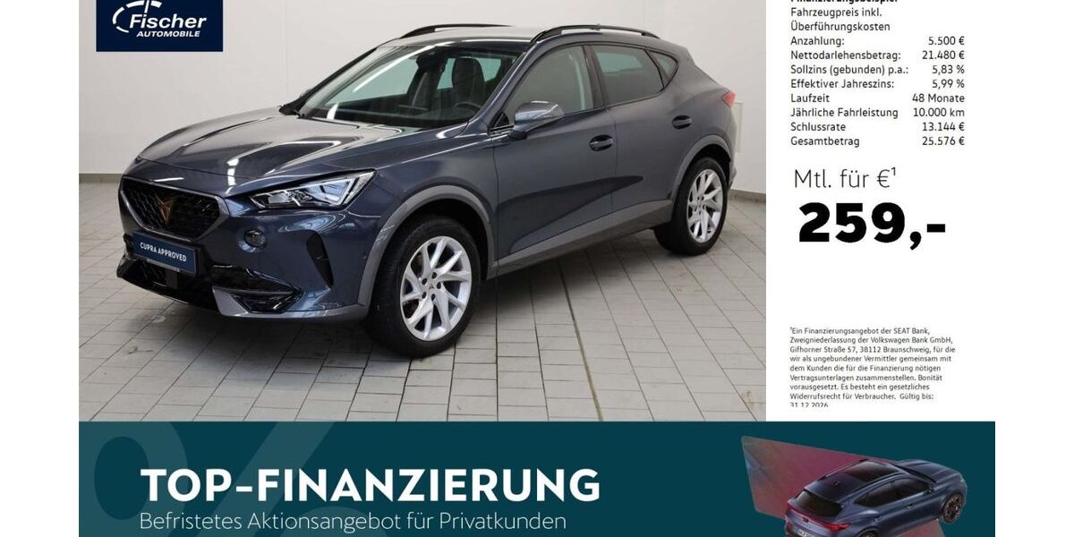 Cupra Formentor 24.547 km 26.780 &euro; Amberg 92224