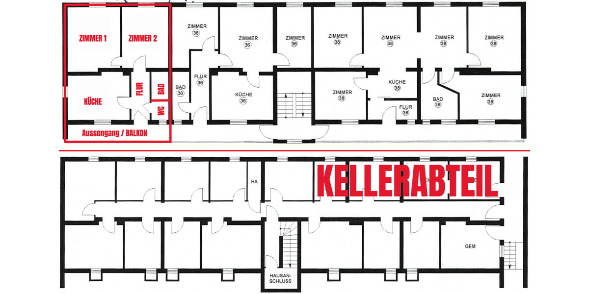 Dachgeschoßwohnung Zirndorf - 2 Zimmer, 47 m&sup2;, 122.000&euro; | Angebot:25431759