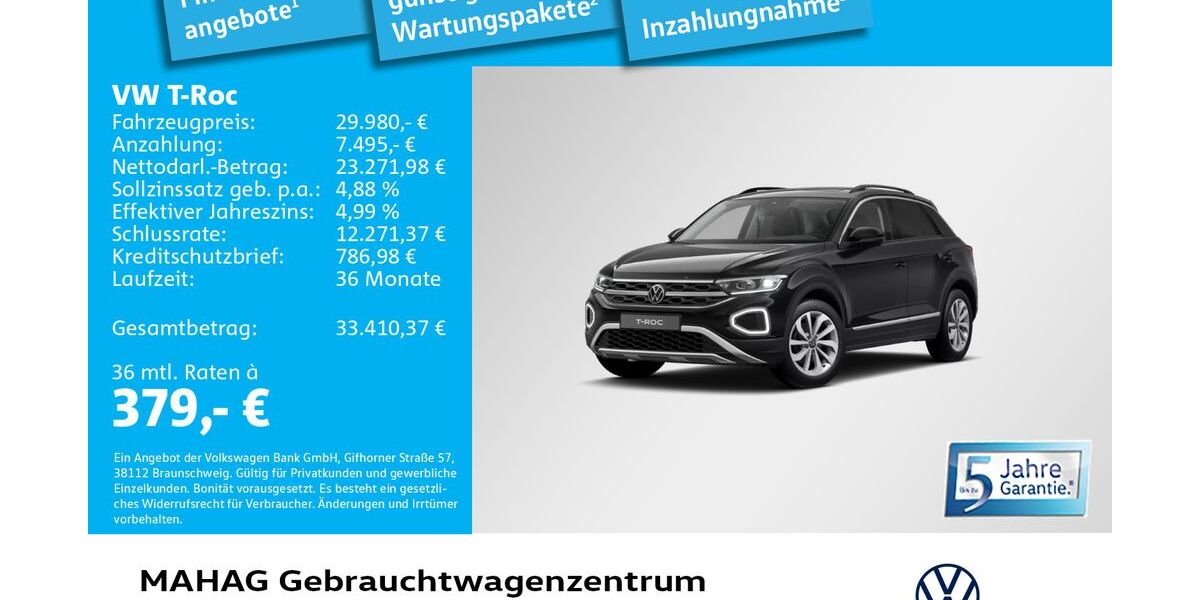 VW T-Roc 7.640 km 29.980 &euro; München 80935