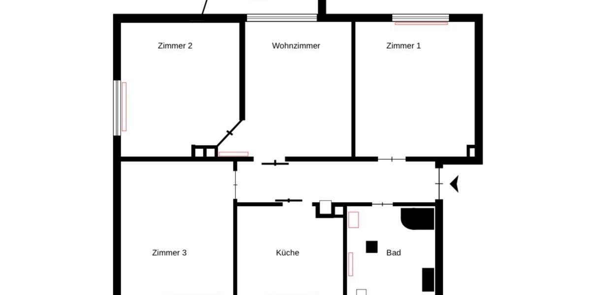 Etagenwohnung Landau in der Pfalz - 4 Zimmer, 80 m&sup2;, 365&euro; | Angebot:26314778