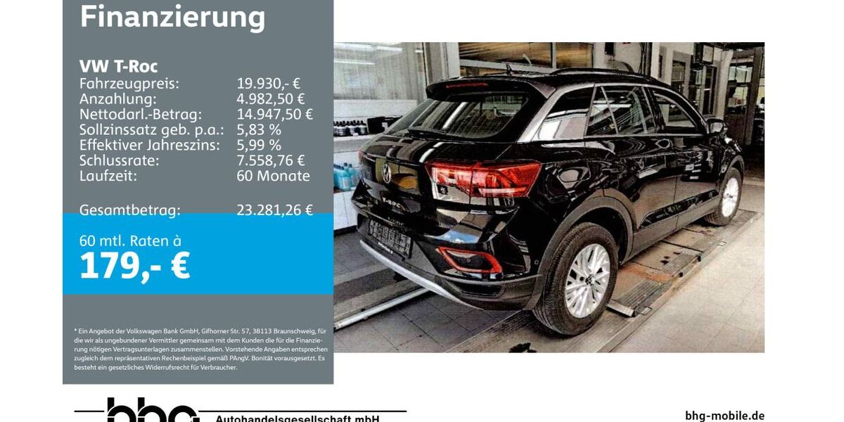 VW T-Roc 25.184 km 19.930 &euro; Tübingen 72072