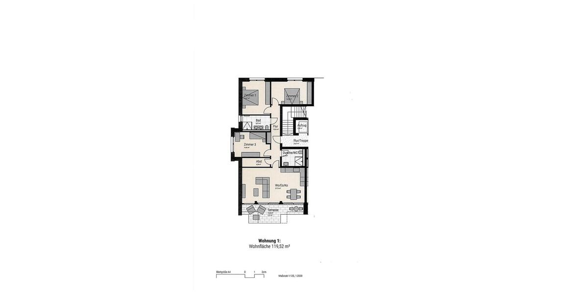 Erdgeschoßwohnung Sonthofen - 4 Zimmer, 120 m&sup2;, 1.560&euro; | Angebot:24863629