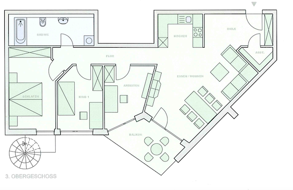Wohnung zum Mieten in freiburg 1.600 € 94 m²
