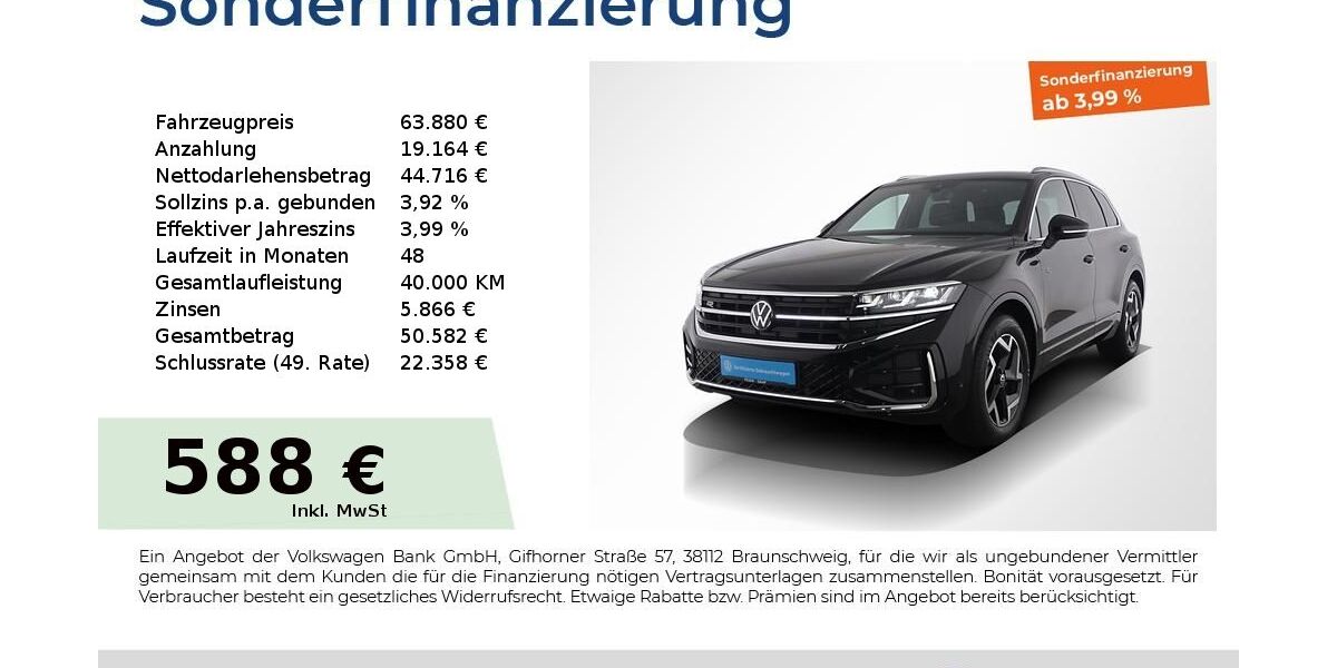VW Touareg 22.500 km 58.940 &euro; Nürnberg 90441