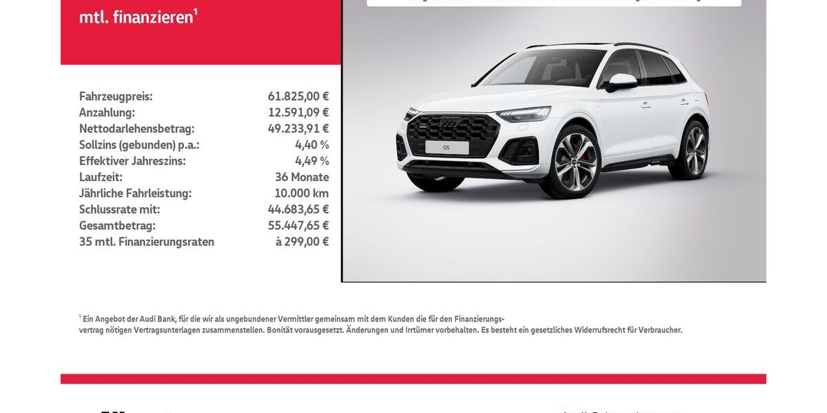 Audi Q5 16.713 km 61.825 &euro; Nordhausen 99734