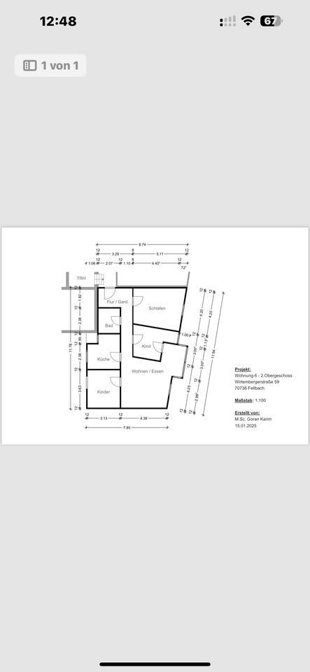 4 schöne Wohnung