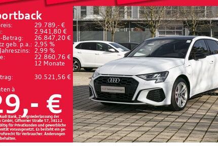 Audi A3 35.113 km 29.789 € München 80935