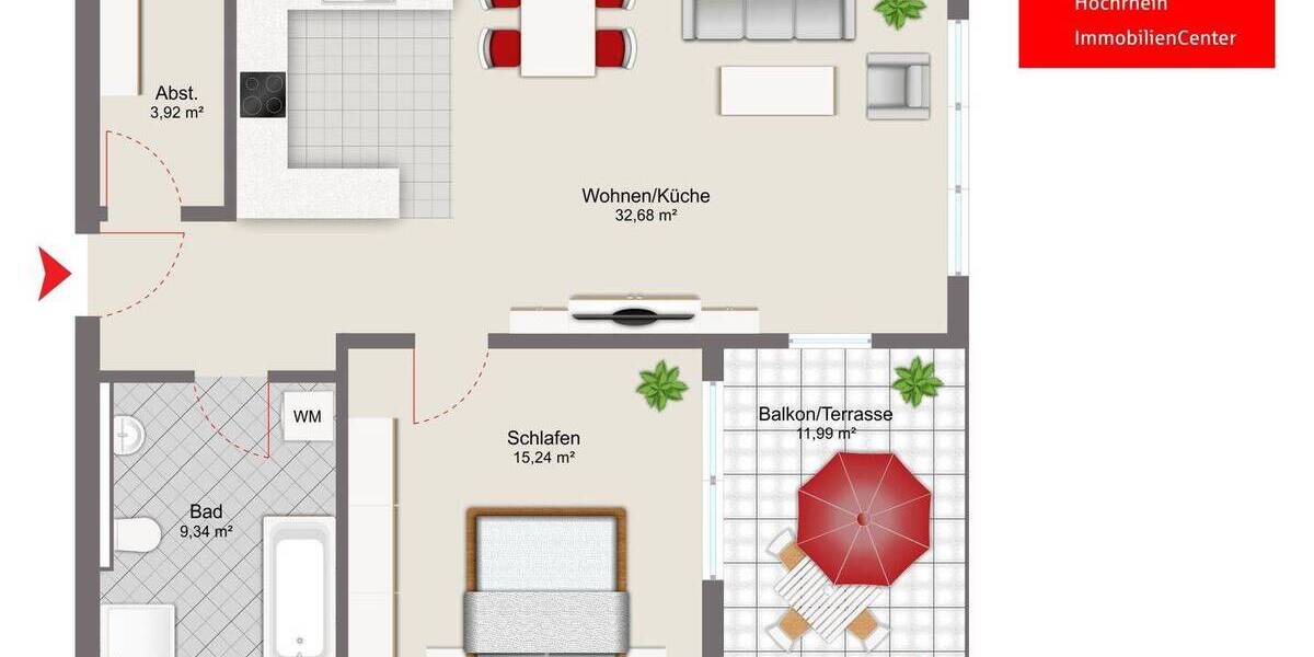 Etagenwohnung Albbruck - 2 Zimmer, 70 m&sup2;, 340.000&euro; | Angebot:26117576