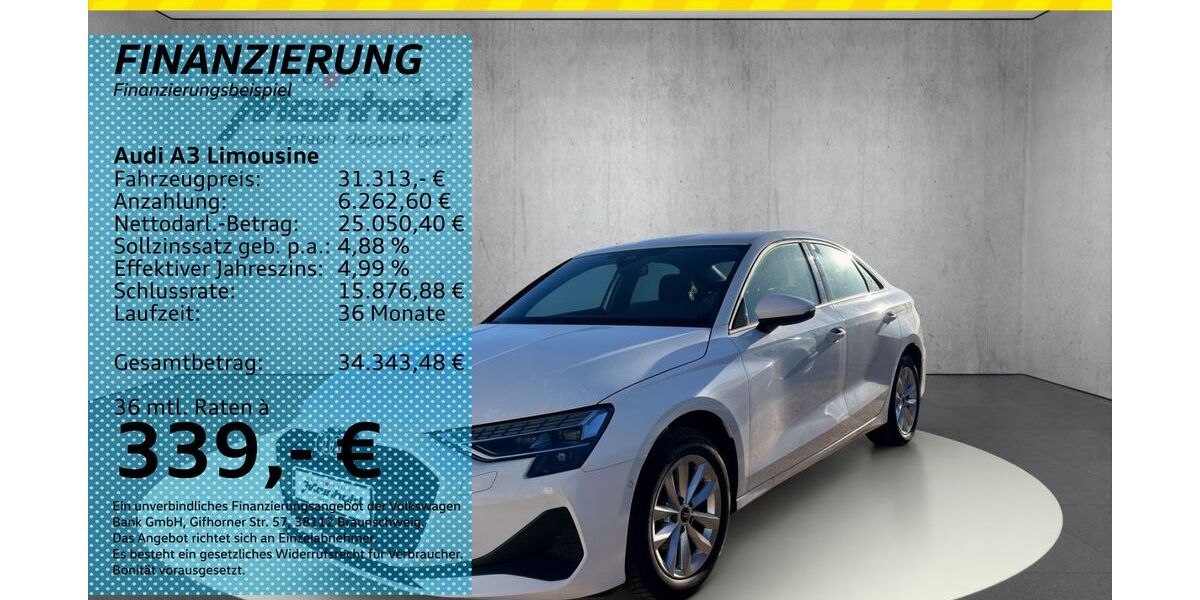 Audi A3 9.990 km 31.313 &euro; Auerbach/Rebesgrün 08209
