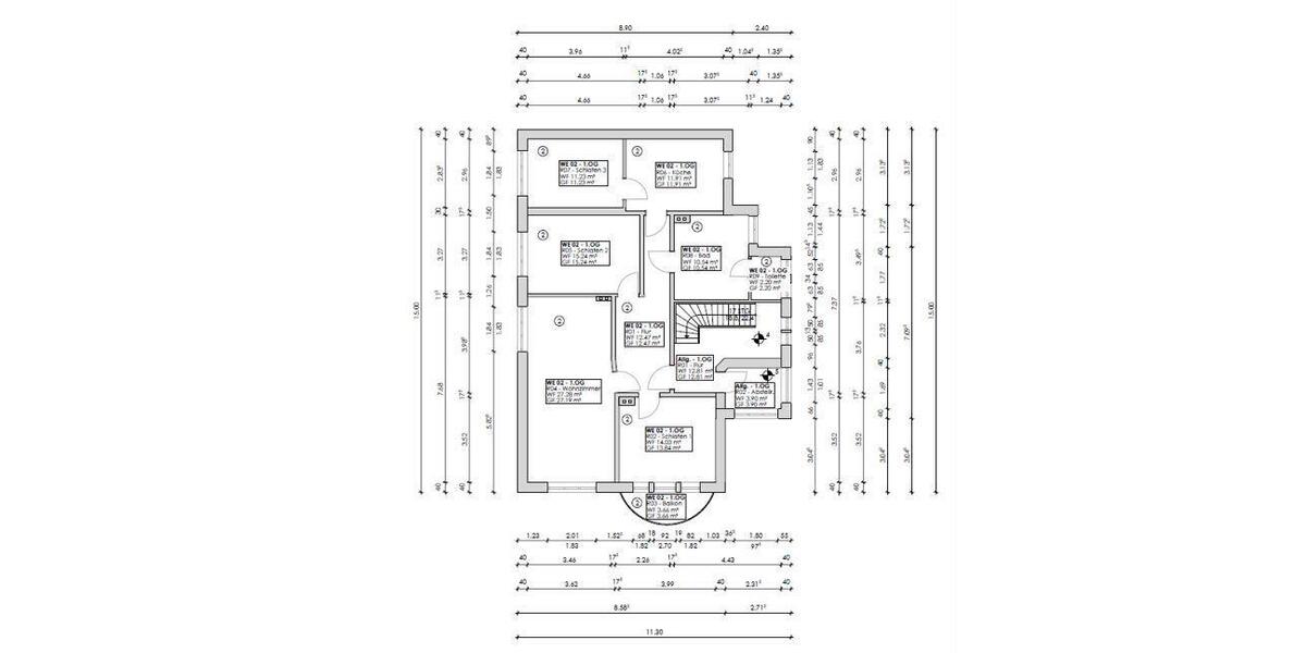 Etagenwohnung Delmenhorst - 4 Zimmer, 106 m&sup2;, 1.100&euro; | Angebot:25904594
