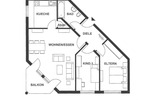 Etagenwohnung Wittlich Wengerohr - 3 Zimmer, 80 m&sup2;, 695&euro; | Angebot:26389980