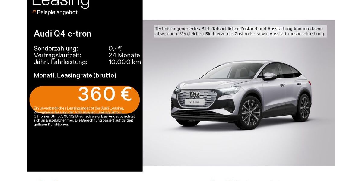 Audi Q4 e-tron 6.100 km 42.329 € Hanau 63452