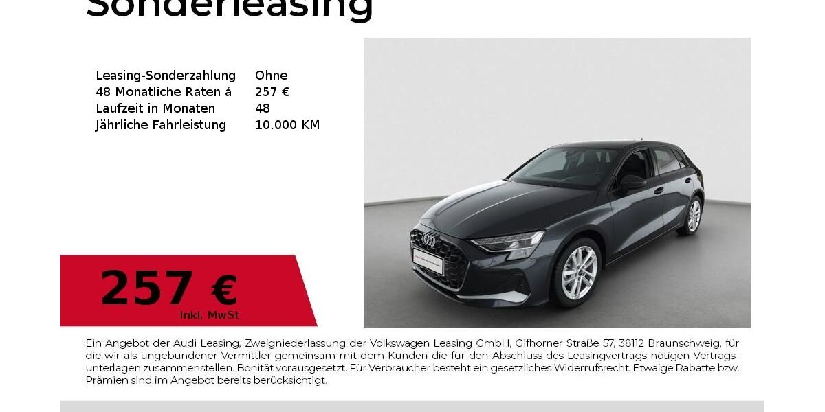 Audi A3 3.108 km 33.140 &euro; Erlangen 91058