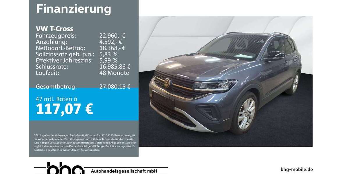 VW T-Cross 25.638 km 22.960 &euro; Kehl 77694