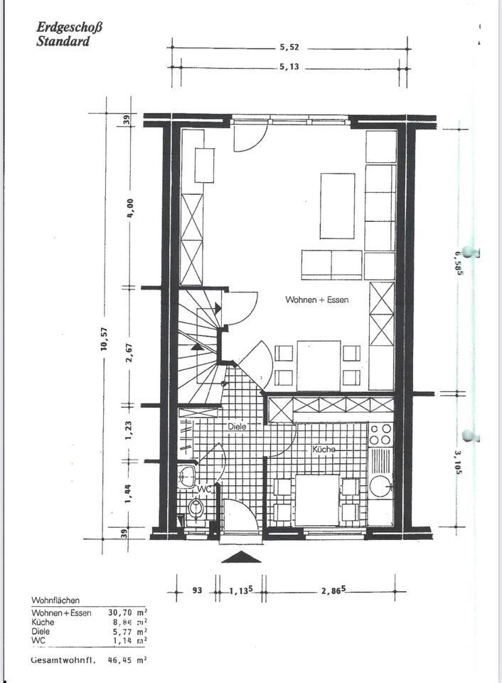 Reihenmittelhaus in KR-Uerdingen zu vermieten 1.000 € Kaltmiete zimmer
