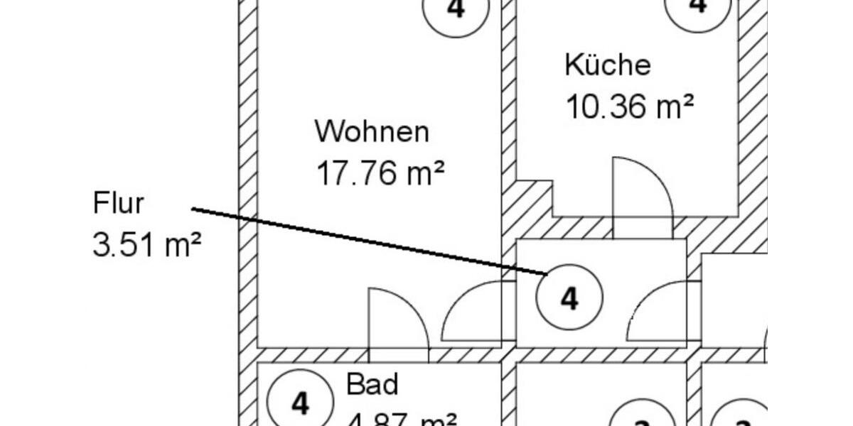Etagenwohnung Coswig - 1 Zimmer, 37 m&sup2;, 66.000&euro; | Angebot:24585329