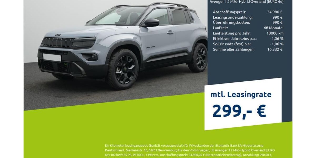 Jeep Avenger 6.500 km 30.480 € Borken 46325
