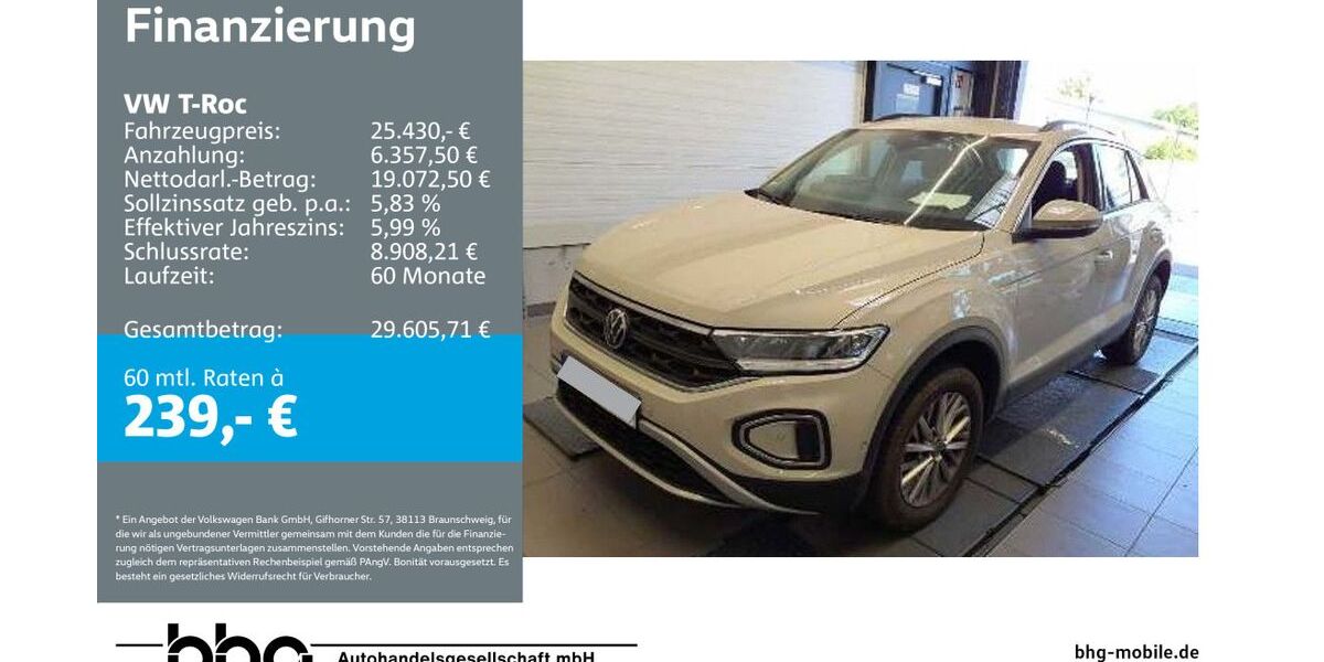 VW T-Roc 20.436 km 25.430 &euro; Ettlingen 76275