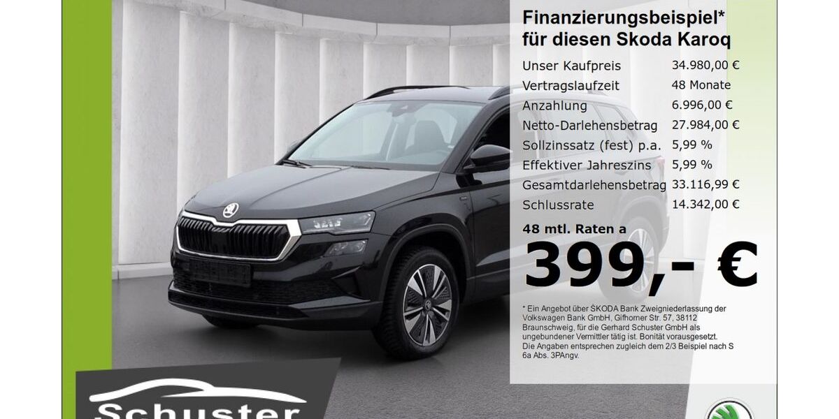 Skoda Karoq 26.625 km 34.980 € Ruhstorf 94099