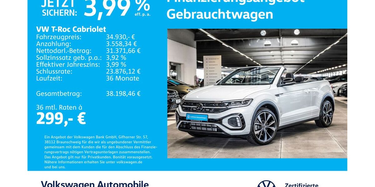 VW T-Roc 9.797 km 34.930 € Stuttgart-Feuerbach 70469