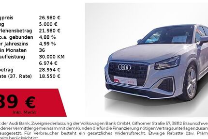 Audi Q2 47.990 km 26.980 &euro; Lauf an der Pegnitz 91207