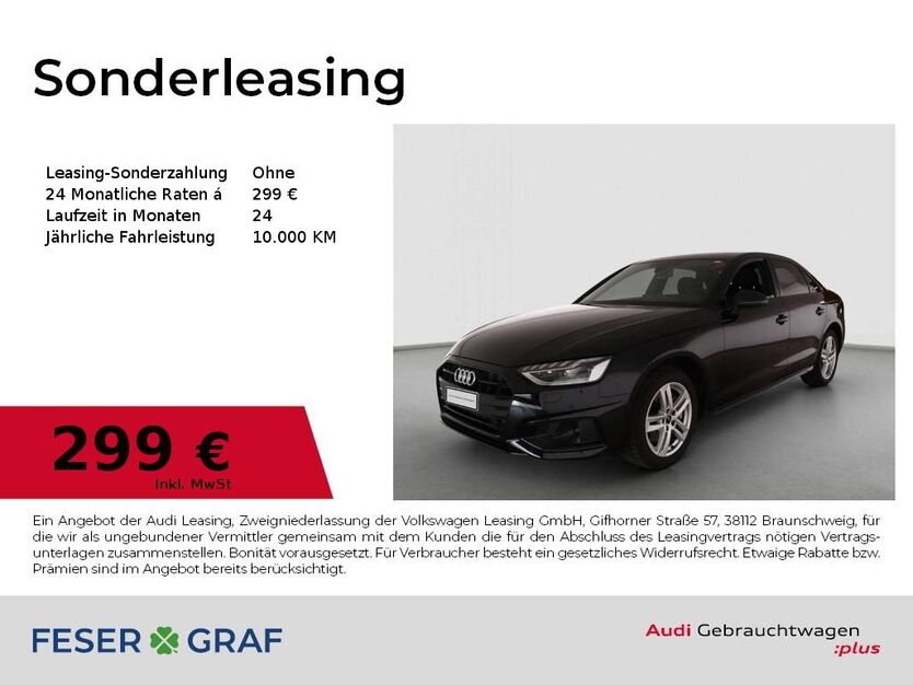 Audi A4 23.654 km 38.380 € Lauf an der Pegnitz 91207