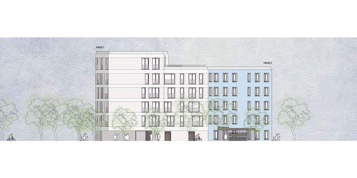 Etagenwohnung Neu-Ulm Ludwigsfeld - 2 Zimmer, 55 m&sup2;, 341.940&euro; | Angebot:25277427