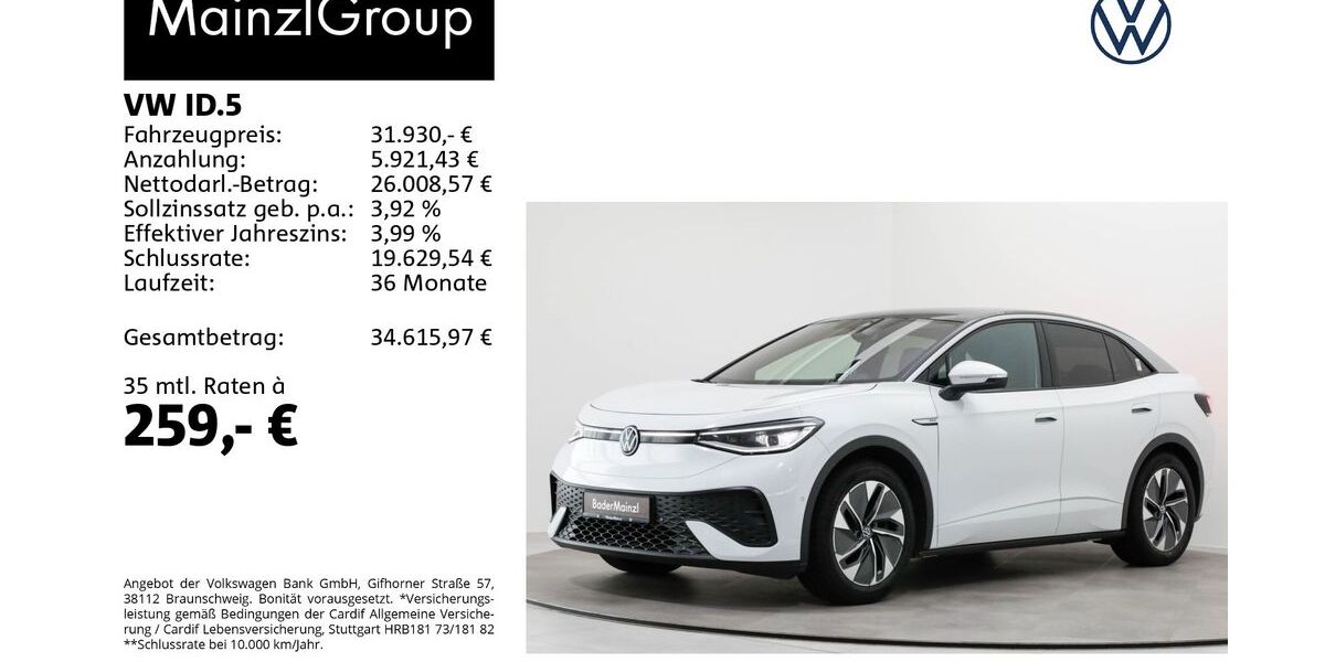 VW ID.5 35.000 km 31.930 &euro; Feldkirchen/Westerham 83620