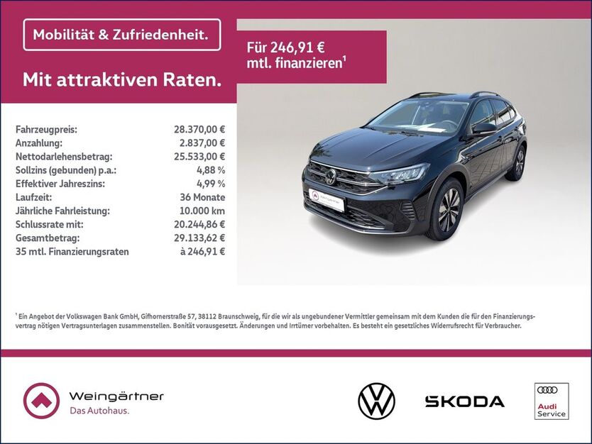 VW Taigo 2.200 km 28.370 € Miesbach 83714