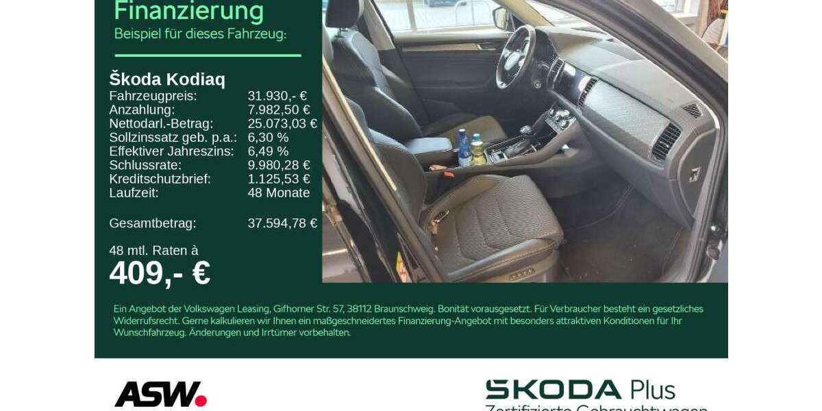 Skoda Kodiaq 49.200 km 31.930 &euro; Bad Rappenau 74906