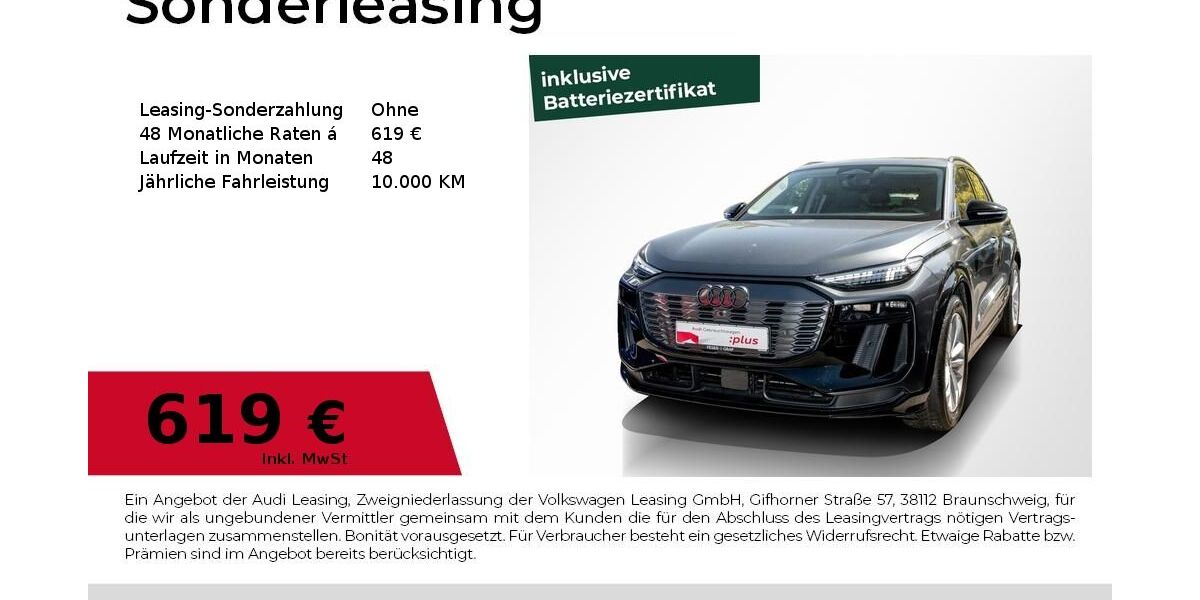 Audi Q6 e-tron 7.057 km 64.940 &euro; Magdeburg 39126