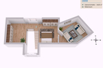 MAISONETTE IM DACHGESCHOSS + 2,5 RAUM VERMIETET + 2 TIEFGARAGENPLÄTZE - Maisonettenwohnung Leipzig Zentrum-Ost | Angebot:26942692