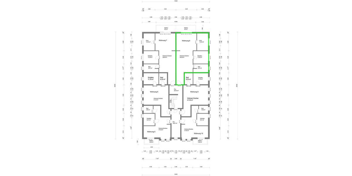 Etagenwohnung Bad Doberan - 3 Zimmer, 96 m&sup2;, 1.500&euro; | Angebot:26105829