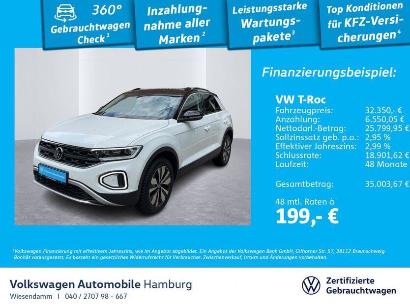 VW T-Roc 2.477 km 31.930 € Hamburg 22303
